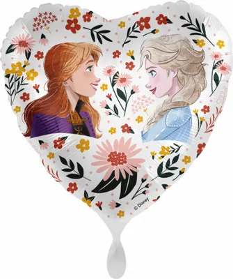 Obrázek produktu pro Elsa a Anna květinový balónek 43cm