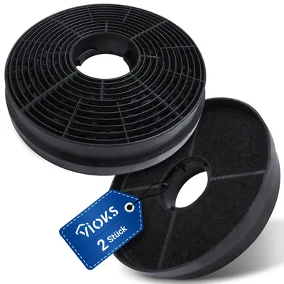 Produktbild von VIOKS 2x Kohlefilter Dunstabzugshaube Ersatz für Respekta MIZ0058 MIZ 0058 – Größe 2 Stück (1er Pack), Typ 1