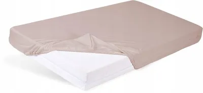 Obrázok produktu pre Strefa Spania Bavlnená plachta s gumičkou 70x140cm Béžová