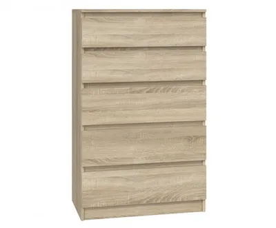 Produktbild von Topeshop M5 SONOMA, Eiche, 5 Schublade(n), Partikelbord, Einfarbig, Modern, Partikelbord
