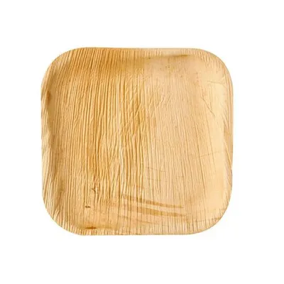 Produktbild von Papstar Palmblatt Teller "pure" eckig 18 x 18 x 1,5 cm, 10 x 6 Stück