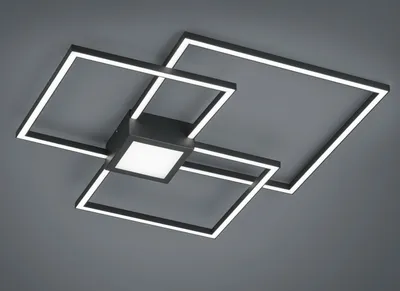 Produktbild von TRIO-Leuchten Deckenleuchte HYDRA BHT 65.50x6.50x65.50 cm grau Deckenlampe