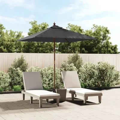 Produktbild von Maison Exclusive - Sonnenschirm mit Holzmast Anthrazit 198x198x231 cm