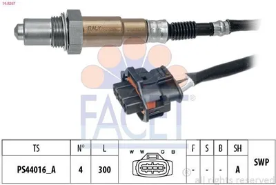 Produktbild von FACET Lambdasonde für OPEL Corsa D Schrägheck (S07) Beheizt Planarsonde 300mm 10.8267