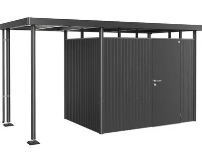 Produktbild von Seitendach Biohort für Gartenhaus HighLine 2 Gr. S 150 x 195 cm dunkelgrau-metallic