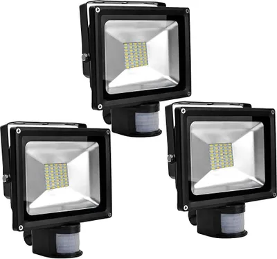 Obrázek produktu pro Greenmigo 3X 30W LED reflektor IP65, vodotěsný, SMD LED s PIR pohybovým senzorem, teplá bílá, 85–265 V střídavého proudu