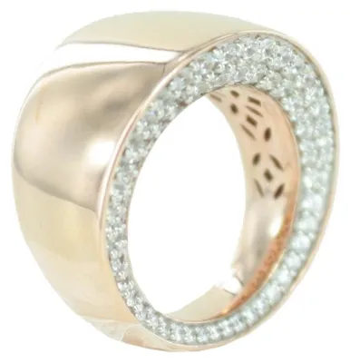Image de Bague pour femme Esprit Collection, en argent rose avec zircone, taille 18, référence ELRG92441B180