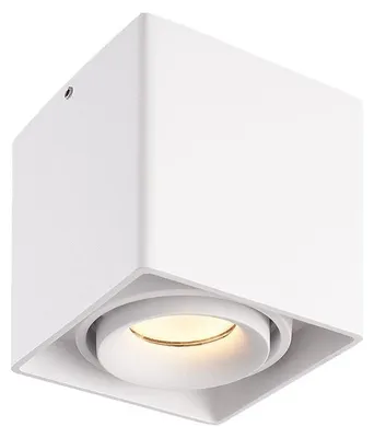 Image de HOFTRONIC - Spot en saillie LED carré 4W 345lm 2700K GU10 blanc