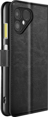 Produktbild von Mayaxess, Portemonnaie-Etui Fairphone 6 mit Handschlaufe + Stand, Schwarz