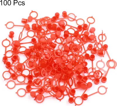 Image de Couvercle Capuchon Anti-poussière Housse Rouge pour Graisseur M10x1 Voiture 100Pcs