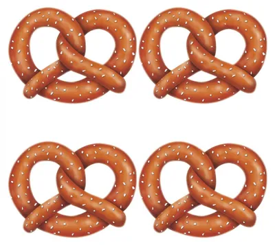 Produktbild von 4 Brezel-Pappaufsteller 27 cm  - Einheitsgröße