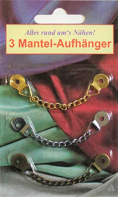 Produktbild von Mantelaufhänger aus Metall 3 Stück (1x 3 Stück)