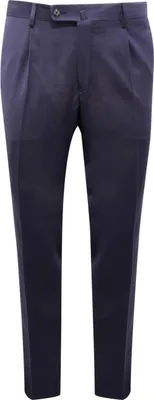 Image de 6634Av Pantalone Uomo Vigano' 1959 Homme Pantalon En Laine Mélangée Bleu