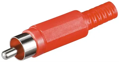 Zdjęcie produktu dla Goobay RCA plug, RCA, Czerwony, 1 szt.