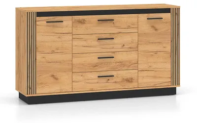 Produktbild von Buffet Solal mit 4 Schubladen und 2 Türen, Holzoptik, 160cm
