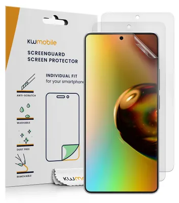 Produktbild von kwmobile 3x Folie matt kompatibel mit Xiaomi Redmi Note 13 Pro 5G / Poco X6 5G - Displayschutzfolie Schutzfolie - Displayschutz Displayfolie