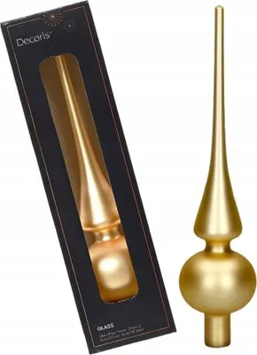 Produktbild von Christbaumspitze, goldmatter Glasspieß, 26 cm