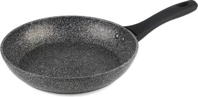 Produktbild von Famanu Bratpfanne 24 cm - Antihaftbeschichtung, Metallutensilien geeignet, Induktionsherd geeignet, Silber