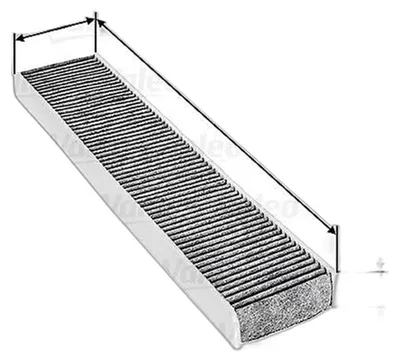 Produktbild von Innenraumfilter Aktivkohlefilter 515 mm - 110 mm VALEO für u.a. FORD MONDEO