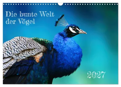 Produktbild von Die bunte Welt der Vögel (Wandkalender 2027 DIN A3 quer), CALVENDO Monatskalender