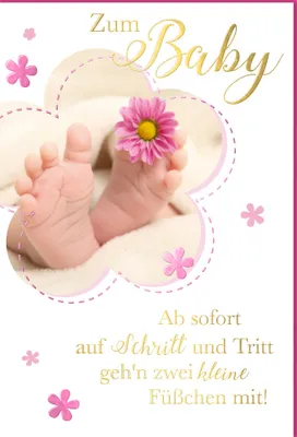 Produktbild von Geburt – Baby – Freudiges Ereignis - Karte mit Umschlag 30