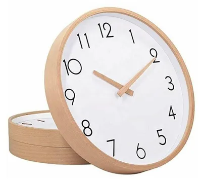 Obrázek produktu pro Náramkové hodinky z masivního dřeva s technologií tiché balayage, jednoduchý design, hodiny ze severského dřeva, nástěnné hodiny ze dřeva UNOIU