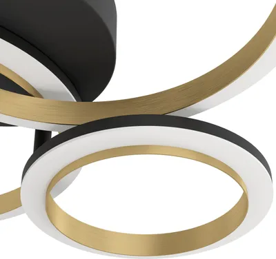 Immagine prodotto di CALLIERA lampada da parete/soffitto Illuminazione - L49 x L44,5 x H11 cm - nero, ottone - IP20