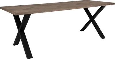 Produktbild von Esstisch >Bordeaux< in Geräuchert, Eiche-Massiv - 95x75x200cm (BxHxT)