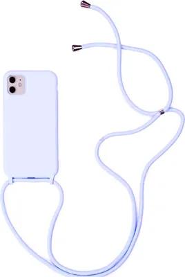 Produktbild von starfix "Kordon" Schnur Tasche Silikon Schutz-Hülle Cover Case S-Case für iPhone 11 Pro, lila