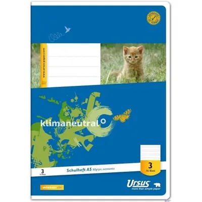 Produktbild von Schulheft A5 Lineatur 3 3.Schuljahr 16 Blatt