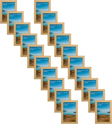Produktbild von Bilderrahmen für Wand- und Tischfotos Set 20 Zierliche Weiße 10x15 cm