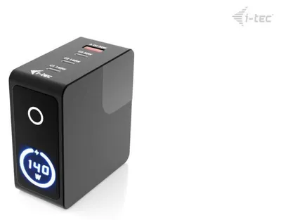 Obrázek produktu pro i-tec CHARGER-INTG140W, Vnitřní, AC, 20 V, Černá