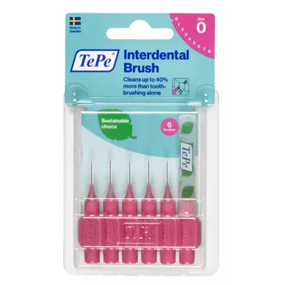 Immagine prodotto di TePe Original Spazzolini Interdentali 0,4 mm Rosa, 6 pz