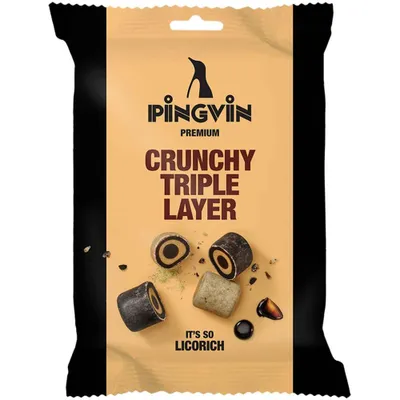 Produktbild von Toms Pingvin Premium Crunchy Triple Layer 90g