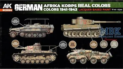 Image de Couleurs allemandes de l'Afrika Korps 1941-1943 SET (6x17ml)
