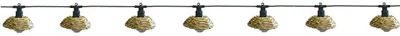 Image de Guirlande lumineuse extérieur 10 globes transparents abat jour en polyrotin LED blanc chaud COTTAGE 5.70m