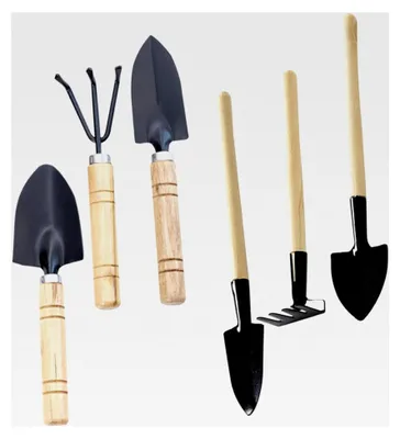 Produktbild von Gartengeräte Set mit Metallkelle und Gartenschaufel – Tragbares Gartenwerkzeug aus Stahl für Gartenarbeit und Pflanzenpflege