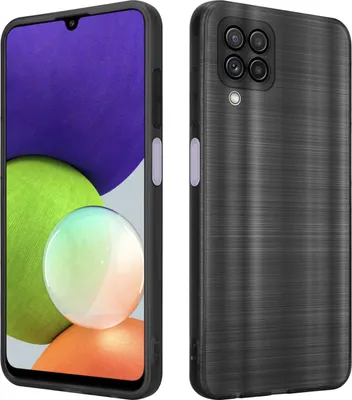Produktbild von Cadorabo Hülle für Samsung Galaxy A22 4G Schutz Hülle in Schwarz Handyhülle TPU Silikon Etui Case