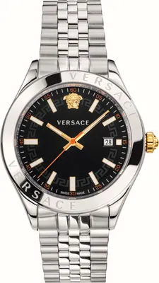 Produktbild von Versace VEVK00420 Hellenyium silber gold schwarz Edelstahl Herren Uhr NEU