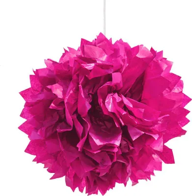 Produktbild von Oblique Unique 3 PomPoms Pompons Seidenpapier Hochzeit Geburtstag Party Deko - pink