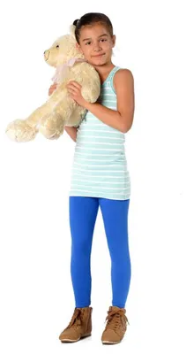 Produktbild von Mädchen Kinder Leggings in 23 Farben Baumwolle; Blau 92