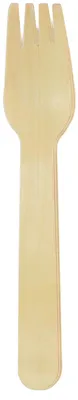 Produktbild von 8 ökologische Holzgabeln 16 cm - Einheitsgröße