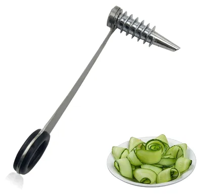 Produktbild von Spiralschneider - Manuelles Küchenwerkzeug für Obst und Gemüse - Für Kartoffeln, Gurken, Karotten, Zucchini und Äpfel - 1 Stück