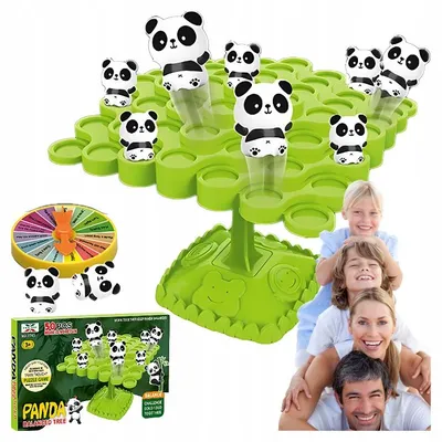 Produktbild von NORIMPEX Balancierende Pandas Geschicklichkeitsspiel für Kinder