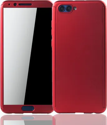Produktbild von Handyhülle Schutzhülle für Huawei Honor View 10 Full Case Cover Displayschutz 360 Rot