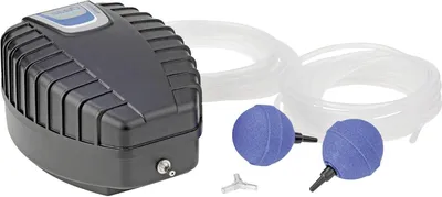 Productafbeelding van Vijverbeluchter - Zuurstofpomp - Vijver Verzorging - Krachtige Zuurstofvoorziening - 500 L/U - Zwart