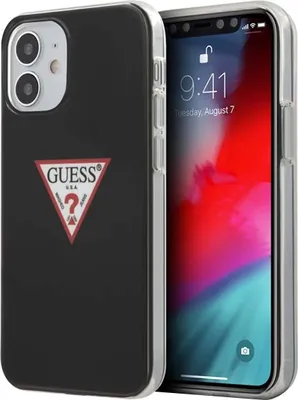 Image de Guess Guhcp12Spcuctlbk Iphone12 Mini 5,4 Czarny/Noir Hardcase Triangle Collection