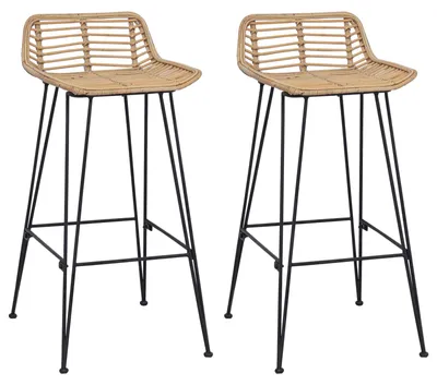 Image de Tabouret de bar 44 x 46 x 91 cm, tube d'acier de 10 mm de diamètre
