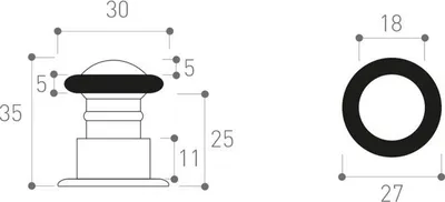 Image de Butoir De Porte En Laiton Patiné Rétro