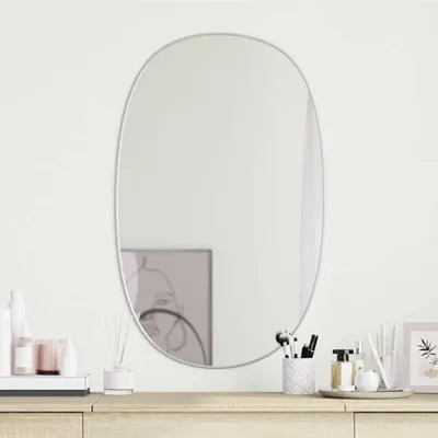 Produktbild von vidaXL Wandspiegel Silbern 80x50 cm